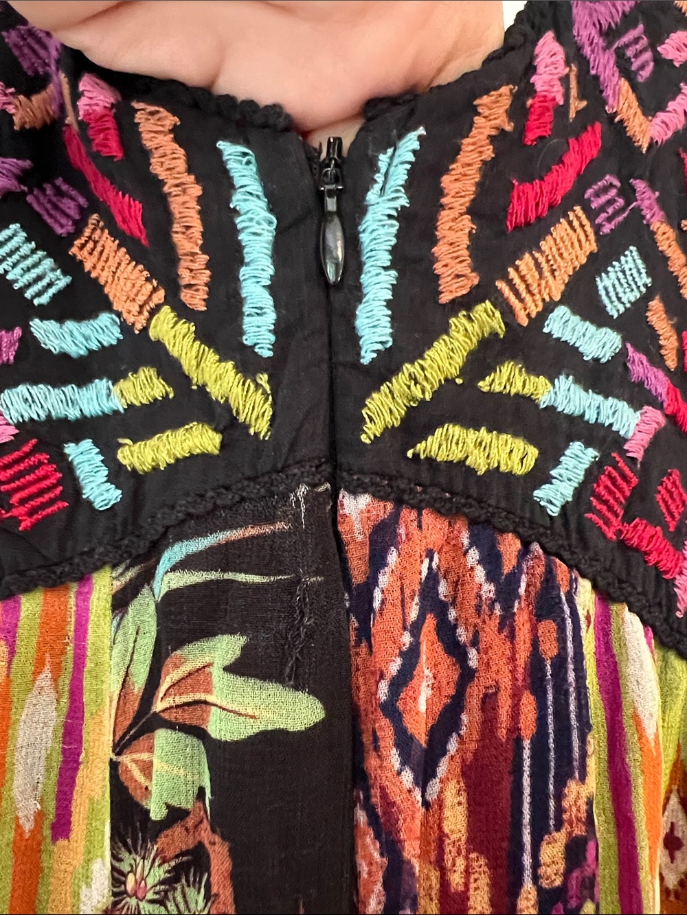 Bohemian Strappy Maxi Dress - Multicolor - Picture 14 of 16